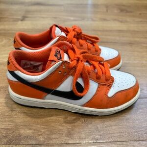 Nike Kids Orange and White Sneakers